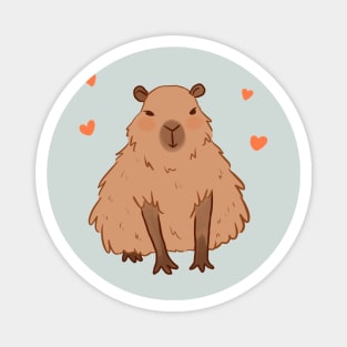 Cute capybara art Magnet